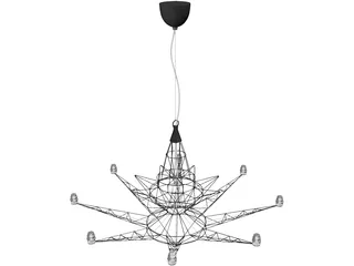 Lightweight Suspension Lamp 3D Model