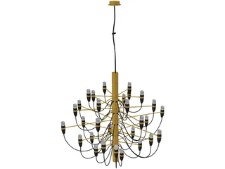 Flos 2097 Chandelier 3D Model