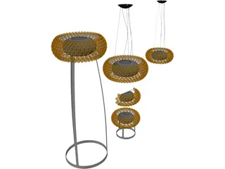 Caboche Floor Lamp 3D Model