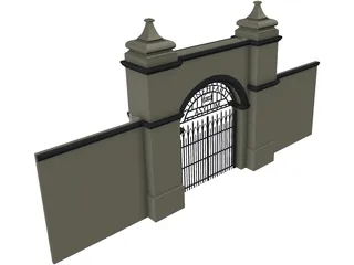 Stonehearst Asylum Gate 3D Model