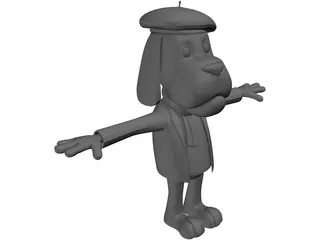 Bizoo Dog 3D Model