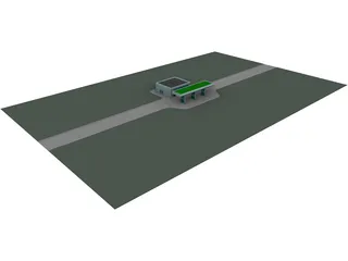 Gas Station 3D Model