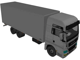 MAN TGX 6X4 ISO 3D Model