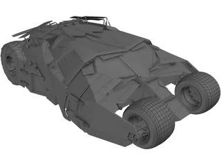 Batmobile Tumbler Car  3D Model