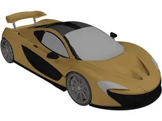 McLaren P1 (2014) 3D Model