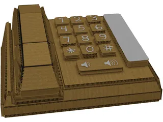 Cardboard Phone 3D Model