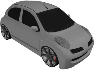 Nissan Micra [Tuned] 3D Model