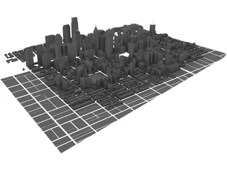 Philadelphia Downtown 3D Model