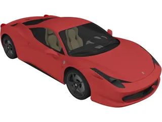 Ferrari 458 Italia 3D Model