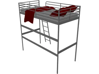 Bed IKEA 3D Model