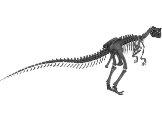 Allosaurus Skeleton 3D Model