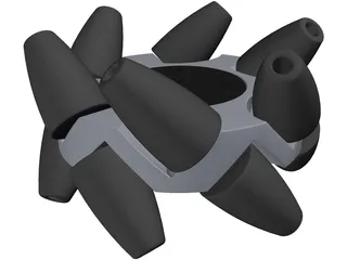 Mecanum Wheel 3D Model