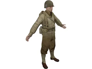 Soldier Rig 3D Model