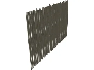 Bamboo Gate 3D Model