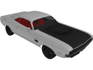 Dodge Challenger TA (1970) 3D Model