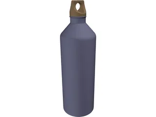 Aluminum Water Bottle 3D Model