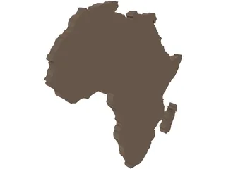 Africa Map 3D Model