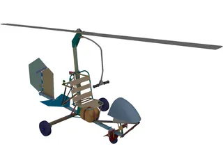 Bensen B-6 Gyrocopter 3D Model