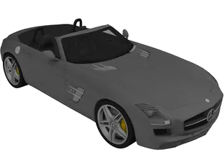 Mercedes-Benz SLS AMG Roadster (2012) 3D Model