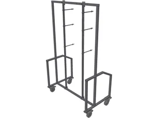 Fixture Shelve Rack 3D Model