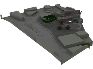 Cultural Center 3D Model