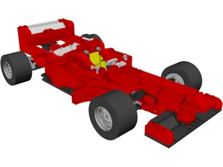 Lego F1 Car 3D Model