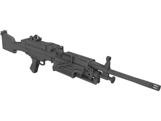 FN Herstal Minimi 3D Model