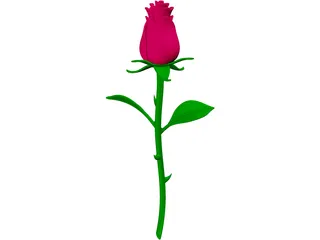 Rose Flower 3D Model