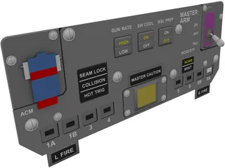 F-14A ACM Panel 3D Model