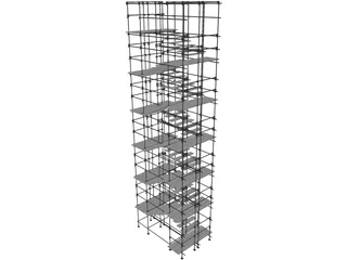 Scaffold Stairs 3D Model