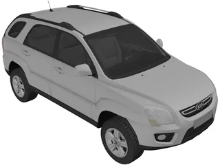 Kia Sportage (2009) 3D Model