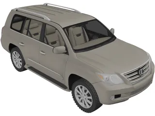 Lexus LX570 (2010) 3D Model