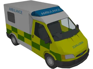 Ford Transit Ambulance 3D Model