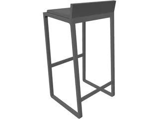 Bar Stool Joe 3D Model