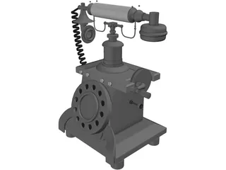 Crosley Old Phone 3D Model