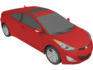 Hyundai Elantra Coupe (2012) 3D Model