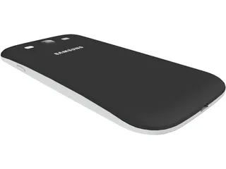 Samsung Galaxy 3 Black 3D Model