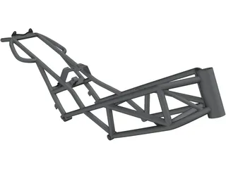 Ducati Monster M900 Frame 3D Model