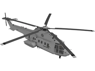 Eurocopter EC225 Super Puma 3D Model