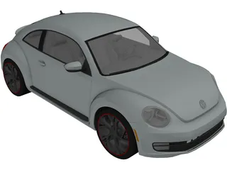 Volkswagen Beetle Turbo (2012) 3D Model