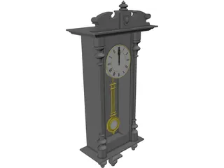 Pendulum Clock 3D Model