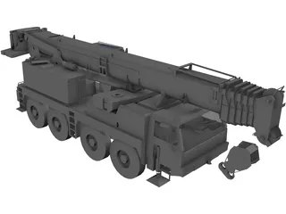 Road Crane 3D Model