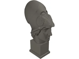 Athena Head 3D Model