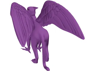 Griffin Statue 3D Model
