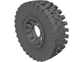 Offroad Tire 3D Model