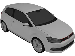 Volkswagen Polo GTi (2012) 3D Model