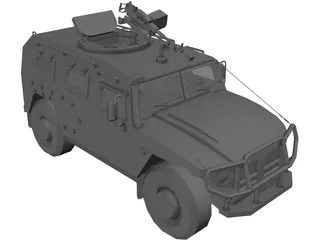 GAZ 2975 Tiger 3D Model