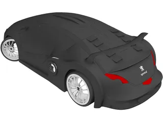 Peugeot Spectral Concept 3D Model