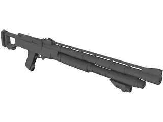 Assault Shotgun Concept 3D Model