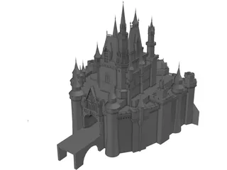 Disney Castle 3D Model